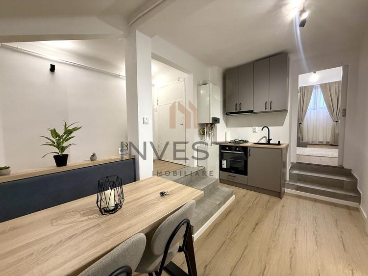 Apartament cu 2 camere semidecomandat, mobilat în Ultracentral