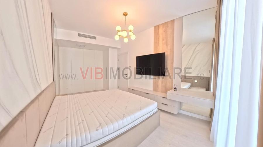Apartament cu 2 camere semidecomandat, mobilat în Pipera