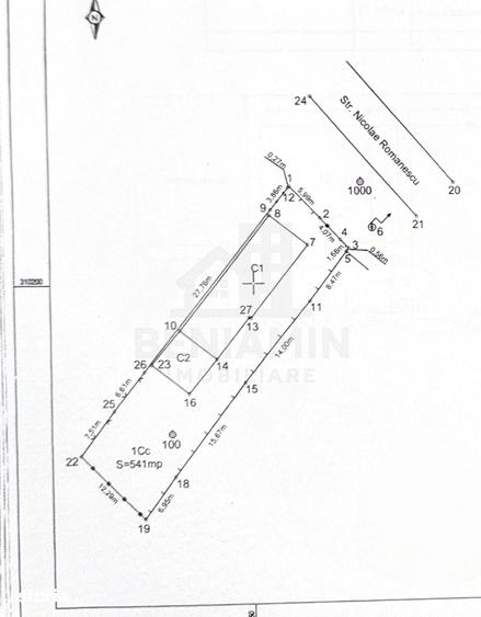 Casă cu 3 camere cu Teren 546 Mp în Romanești