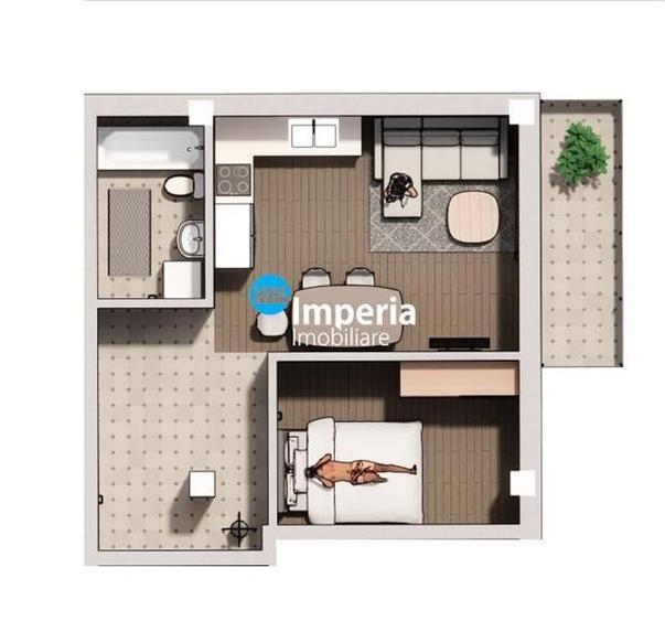 Apartament 2 camere 44Mp, parcare inclusa! Pacurari - Rediu - 2