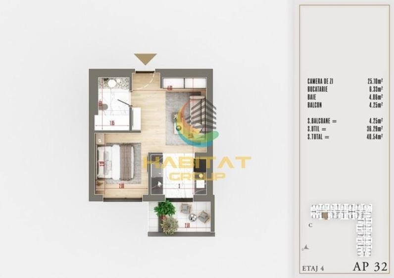 Garsoniera Noua Pallady lux decomandata gata de mutare - 10