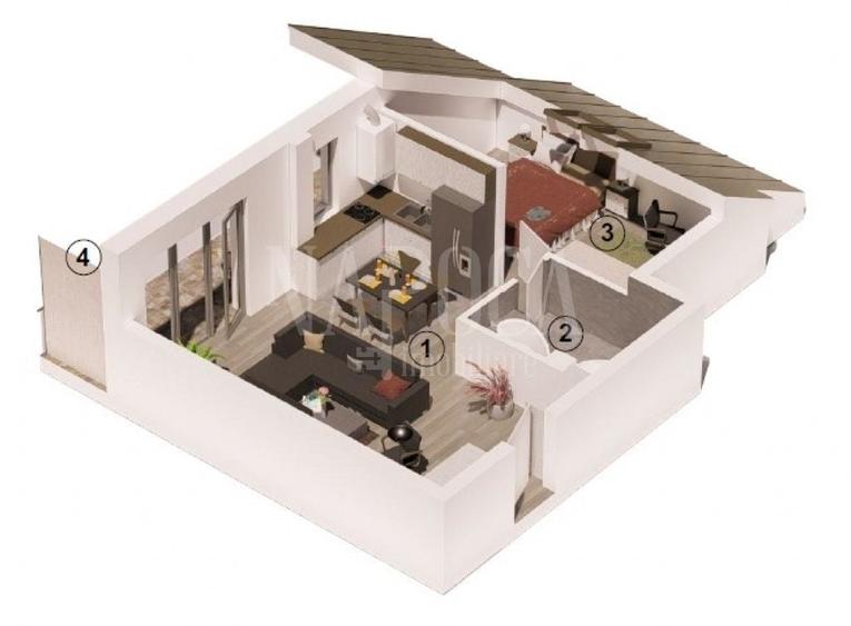 Apartament 2 camere de vanzare in Floresti - 2