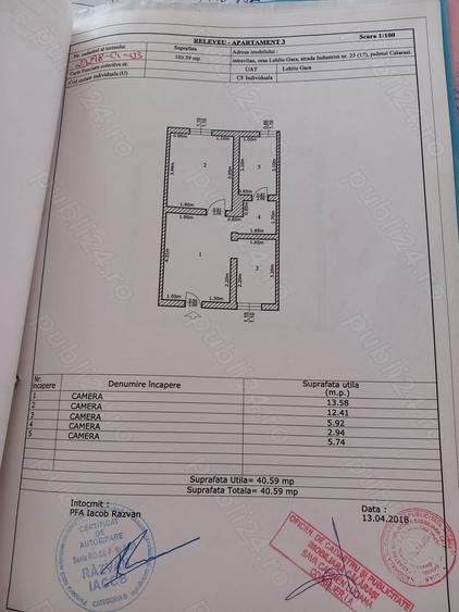 Vand apartament 2 camere, tip casa, in Lehliu-gara - 3