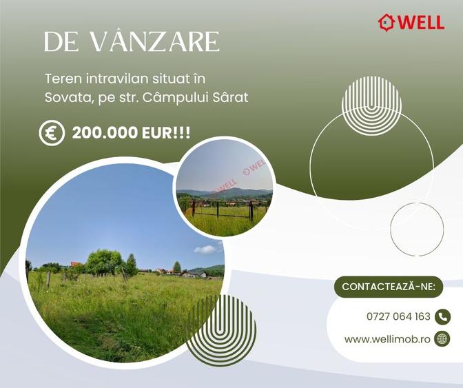 Teren intravilan de vânzare în Sovata, pe strada Câmpului Sârat - 1