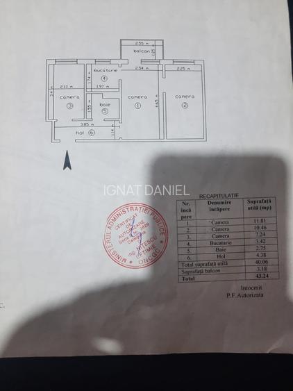 Apartament 3 camere, etajul 3/4, zona Tatarasi