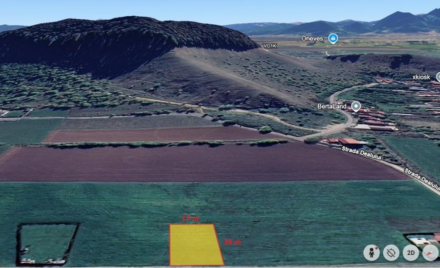 Teren intravilan de vanzare, cu vedere catre Dealul Lempes - Sanpetru - 585 mp - 4