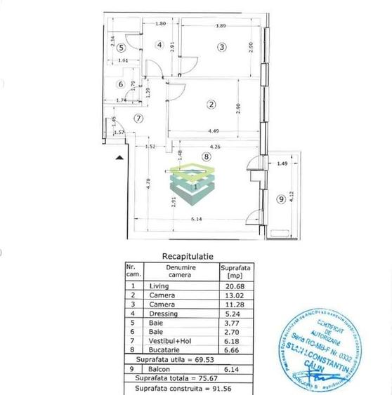 Apartament cu 3 camere // 2 locuri de parcare //   Arcadia Domenii - 30