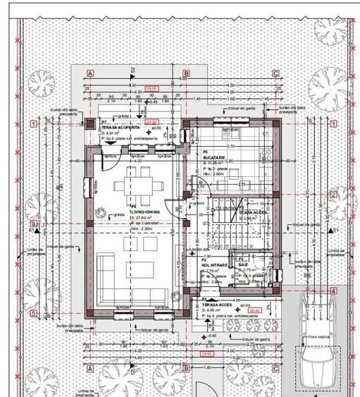 Casa la rosu cu placa de beton peste etaj Berceni, Ilfov - 6