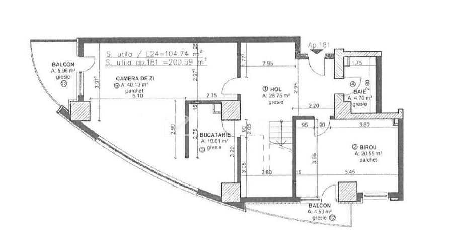 Penthouse semifinisat pe doua niveluri, 200mp, zona Calea Floresti - 1
