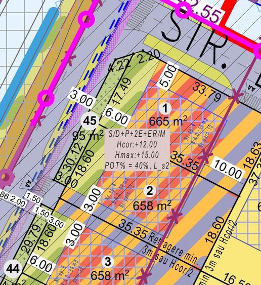 Teren cu vad la artera, P+2E+Er - 2
