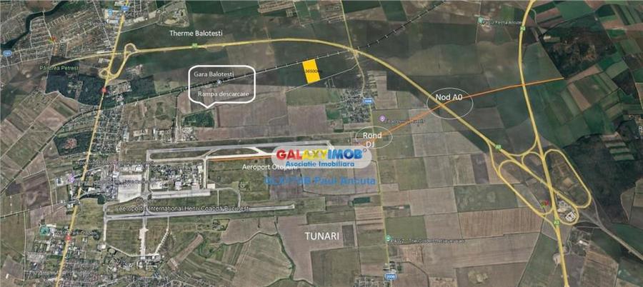 Teren Tunari Dimieni 41700 mp Industriala apropiere Aeropor - 2