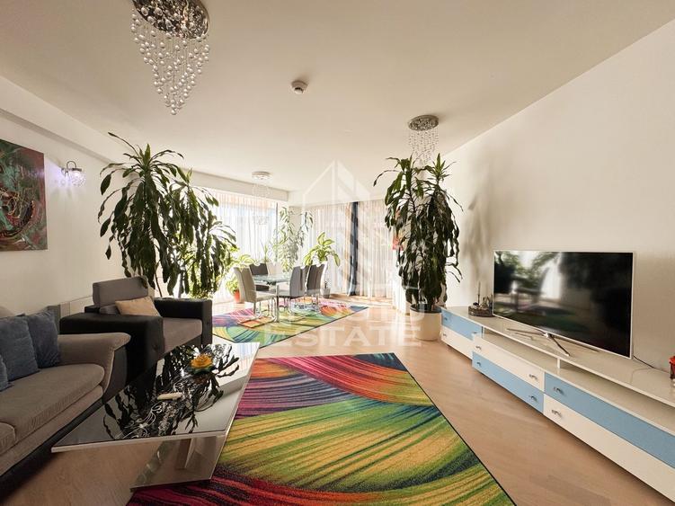 Apartament cu 3 camere semidecomandat, mobilat în Elisabetin
