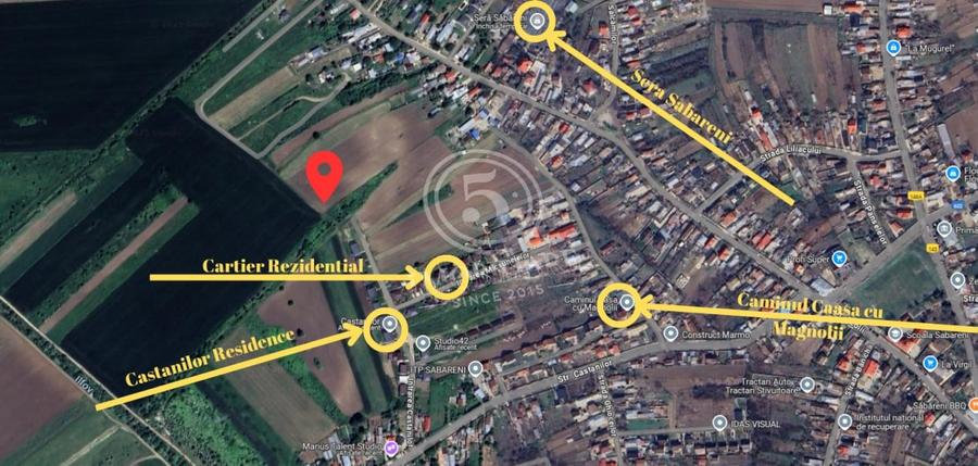 Sabareni in apropierea Padurii Cereanca- Teren de Vanzare - 2