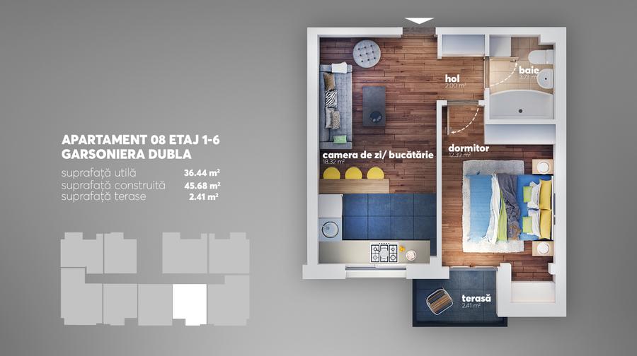 Apartament 2 camere | Berceni | Aparatorii Patriei | Centrala | Metrou - 9