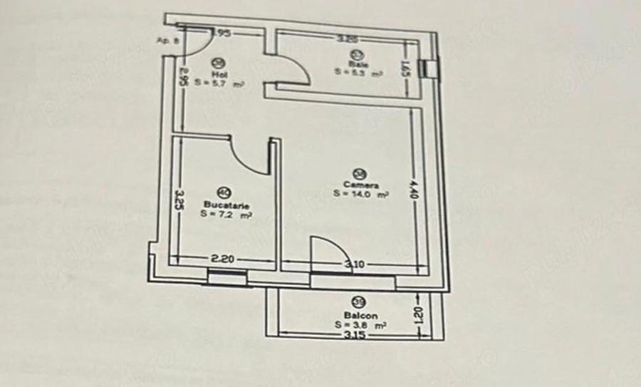 Apartament 1 camera, complet mobilat ?i utilat, etaj 1 Calea Urseni | Parcare inclusa - 11