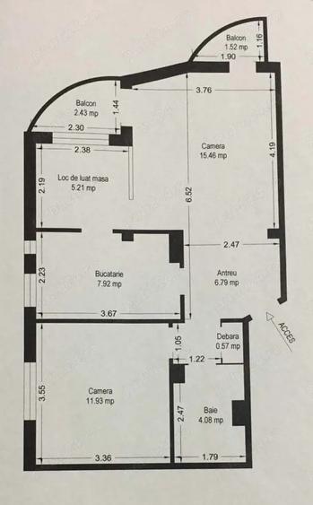 Proprietar, apartament 2 camere, circumvalatiunii - 1