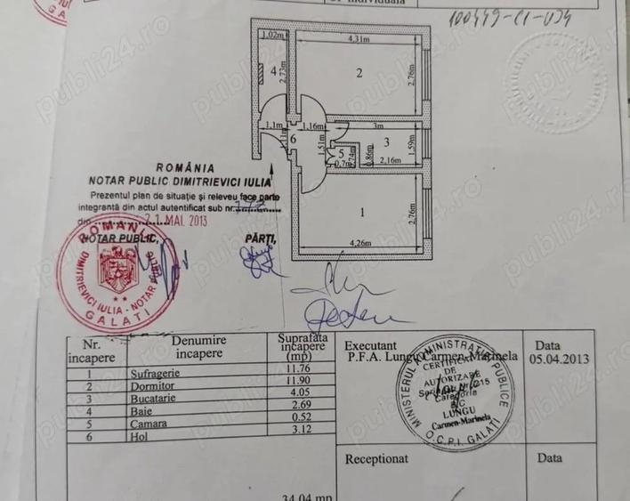 Vanzare apartament cu 2 camere, Micro 19, parter, pret 42500 euro. - 8