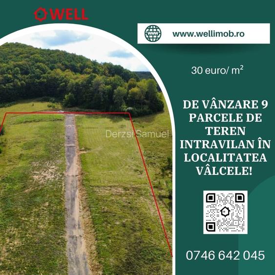 De vânzare 9 parcele de teren intravilan în localitatea Vâlcele, la ieșirea spre De vânzare 9 parcele de teren intravilan în localitatea Vâlcele, la ieșirea spre