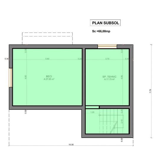 Casă individuala modernă cu 6 camere, garaj, pivniță si teren generos 650 mp - 6