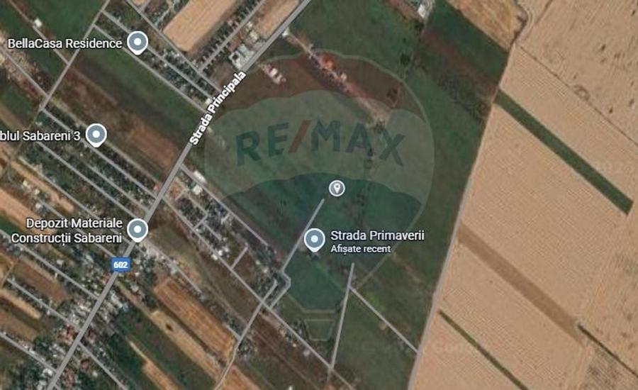 Vanzare teren intravilan 7,400 mp Sabareni / Strada Primaverii - 1