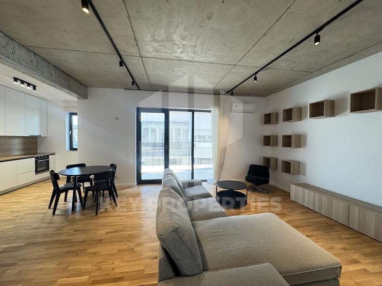 Zona Floreasca, apartament mobilat cu terasa de 20 mp si garaj - 1