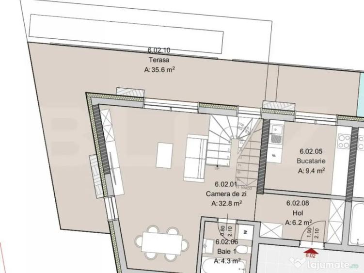 Apartament cu 3 camere semidecomandat în Semicentral