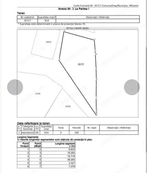 Teren cu poten?ial de dezvoltare 614 mp in com Mihae?ti, jud Valcea - 2