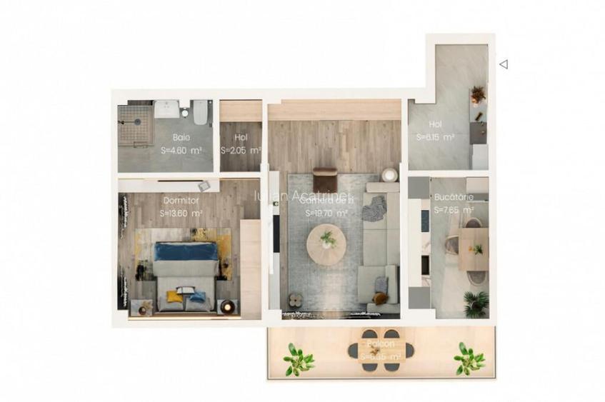 APARTAMENT 2 CAMERE, BLOC NOU, DECOMANDAT,VALEA LUPULUI,LOC