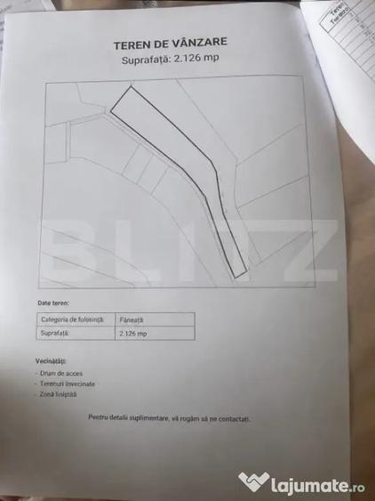 Teren ideal pentru investi?ie sau construc?ie, 1728 mp, pl - 3