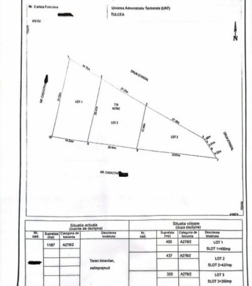 9 MAI- TEREN INTRAVILAN , 3 LOTURI
