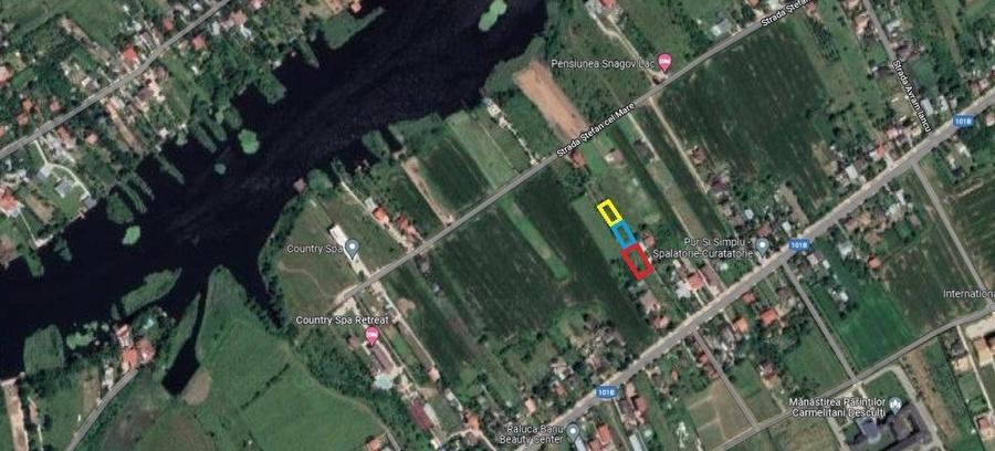 Teren intravilan Snagov / Ciofliceni / 678 mp / D: 52.20 m / comision 0% - 2