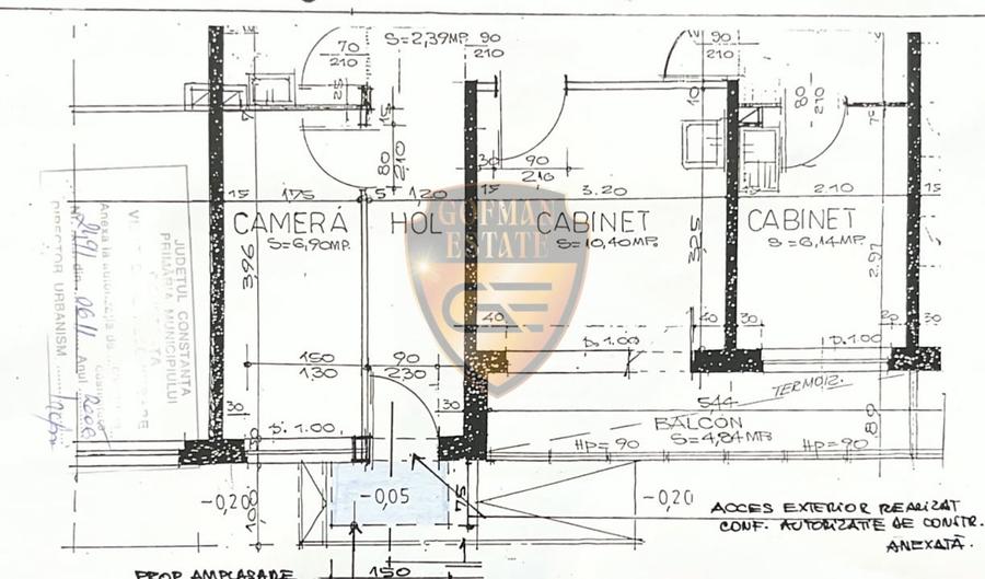 Ap 2 cam + dependinte, 51.12 mp ABATOR, parter, cabinet dentar 2 intrari, balcon - 27