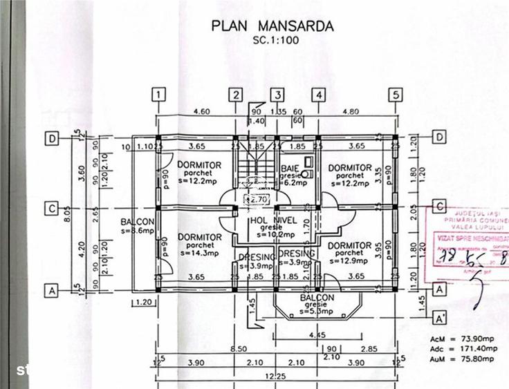 Vila P+M+Pod , 6 camere , 500mp teren - Valea Lupului, Iasi - 2