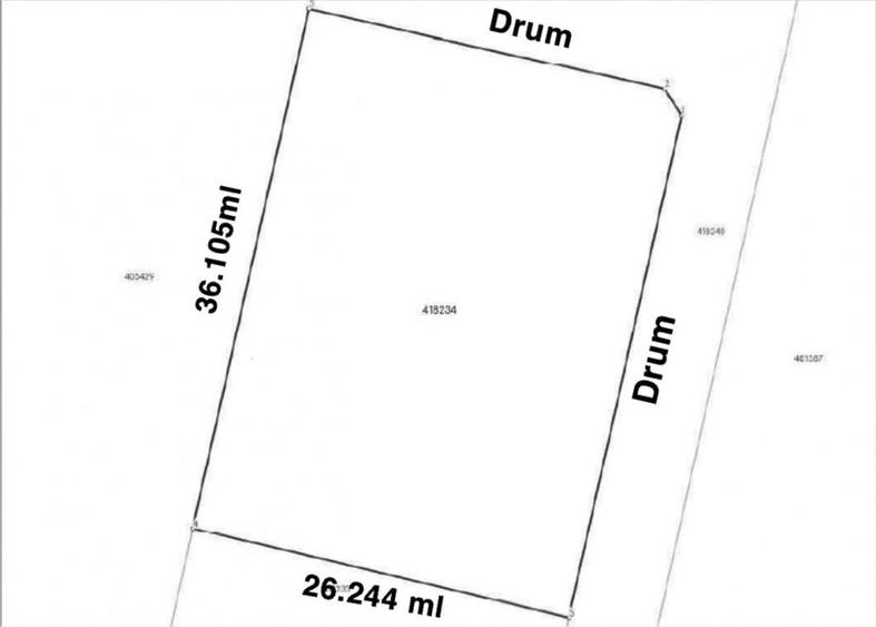 Teren 950 mp pentru proiect rezidential in Giroc – acces multiplu, zona blocuri - 1