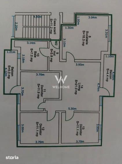 Apartament 4 camere, 82 mp, mobilat, zona Mihai Viteazul - 3