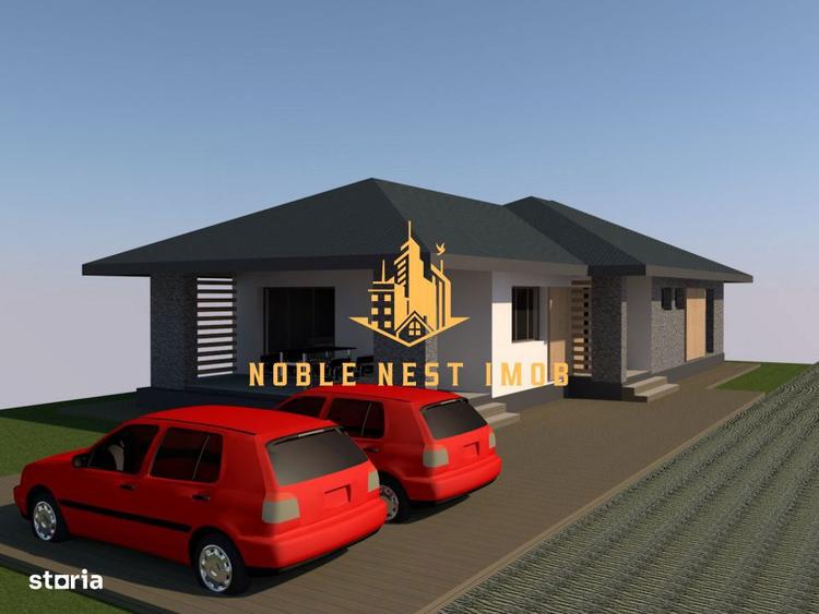 Casa parter 100 mp 4 camere proiect nou, Platou Prundu - 1