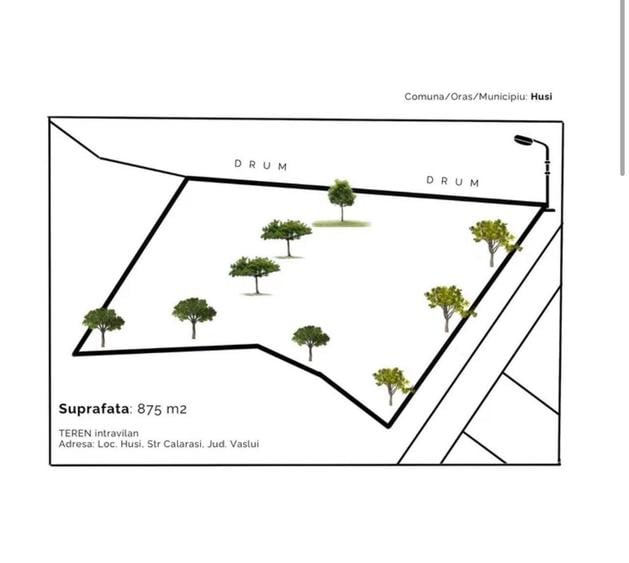 Teren intravilan 875 mp Locatie excelenta Strada Calarasi Husi - 5