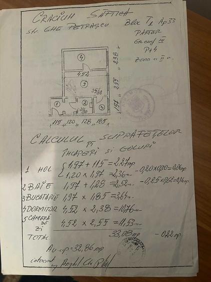 Apartament cu 2 camere semidecomandat în Central