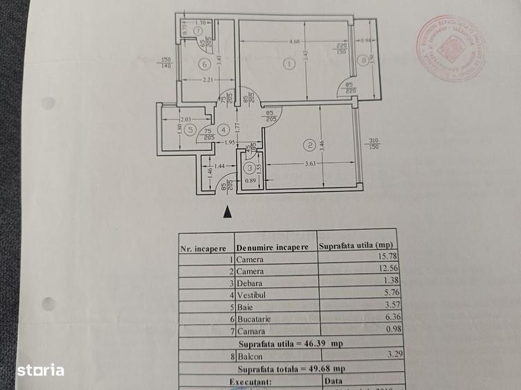 Apartament cu 2 camere decomandat în Progresul