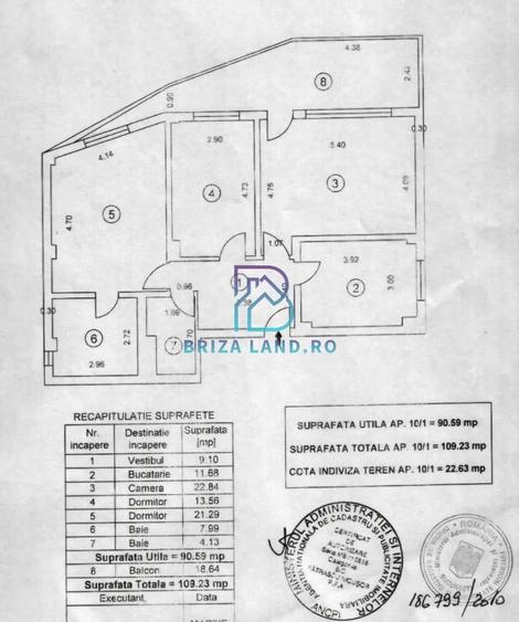 Apartament cu 3 camere decomandat în Aviatorilor