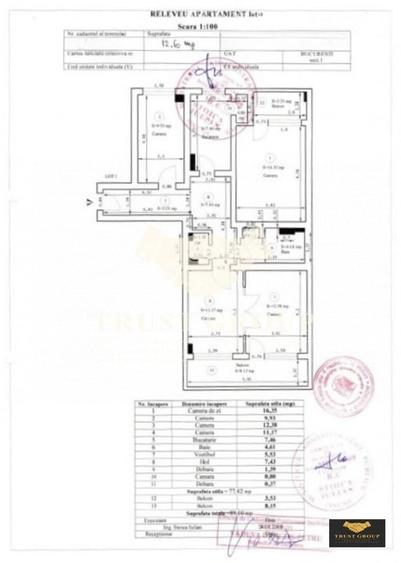 Apartament cu 4 camere decomandat în Dorobanți
