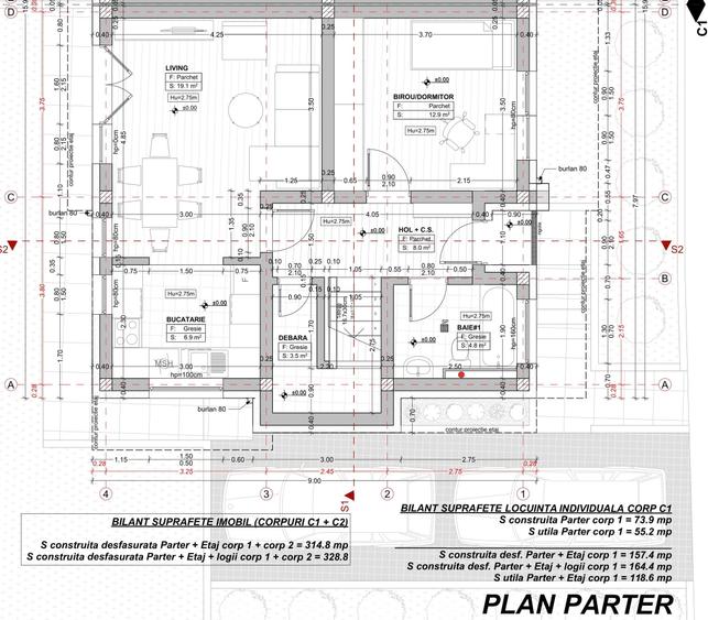 Duplex P+E, 5 cam, sup. utila 119 mp, teren 247 mp Floresti - 6