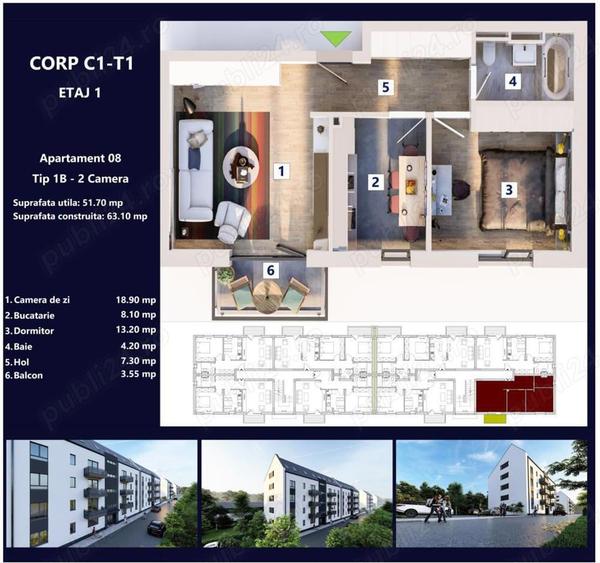 Apartamente noi direct de la dezvoltator - 1