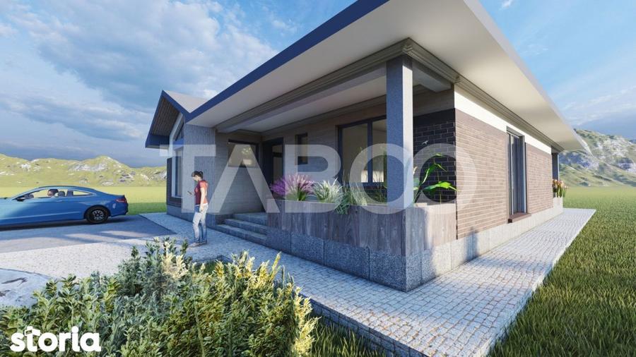 Casa individuala de vanzare cu 3 camere Sura Mica Sibiu 500 mp teren - 4