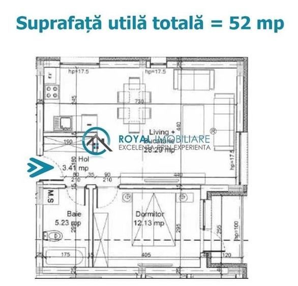 Apartament cu 2 camere decomandat în Albert