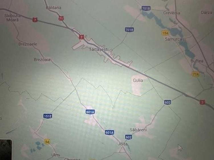 De vanzare teren 1085 mp intravilan Tartasesti Gulia jud. Dambovita, proximitate DN7 (Bucuresti Targoviste), pretul 24.955 Euro (23Euro/mp) - 2