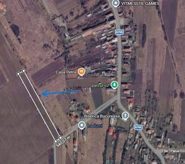 Teren de 5000 mp, în Bucureasa