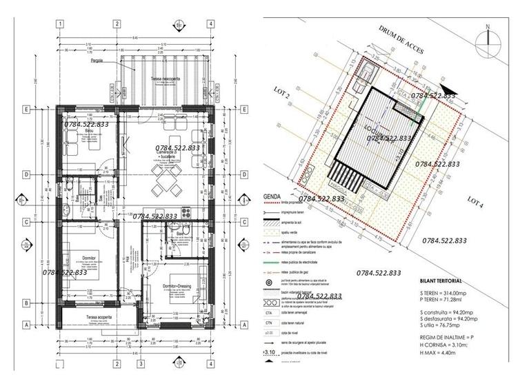 Casă cu 4 camere decomandat cu Teren 400 Mp în Berceni