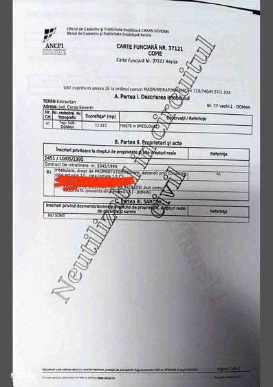 INVESTITIE RESITA: 1.15 Ha in Driglovat-Natura,Potential Forestier - 1