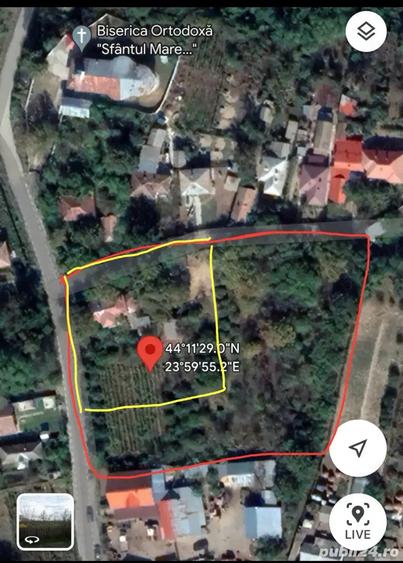 Vand 1200 mp (teren intravilan+ casa), Leu , jud Dolj livada pomi - 4